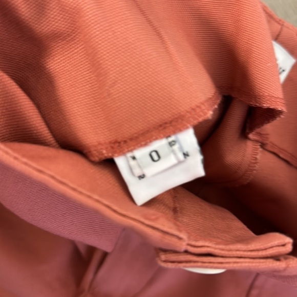 Esby Lucia Pant wide leg 100% cotton size 0. Coral color. Worn once. - Picture 12 of 15